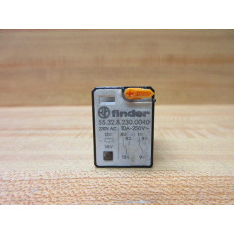 Finder 55.32.8.230.0040 230V AC Relay 55.32.8.230.0040VAC - Used