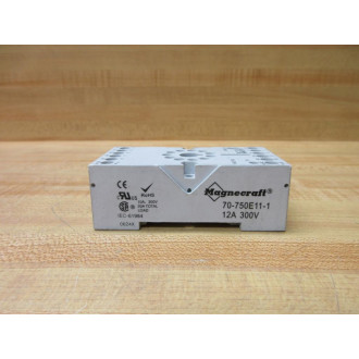 Schneider 70-750E11-1 Magnecraft Relay Socket 70750E111 - Used