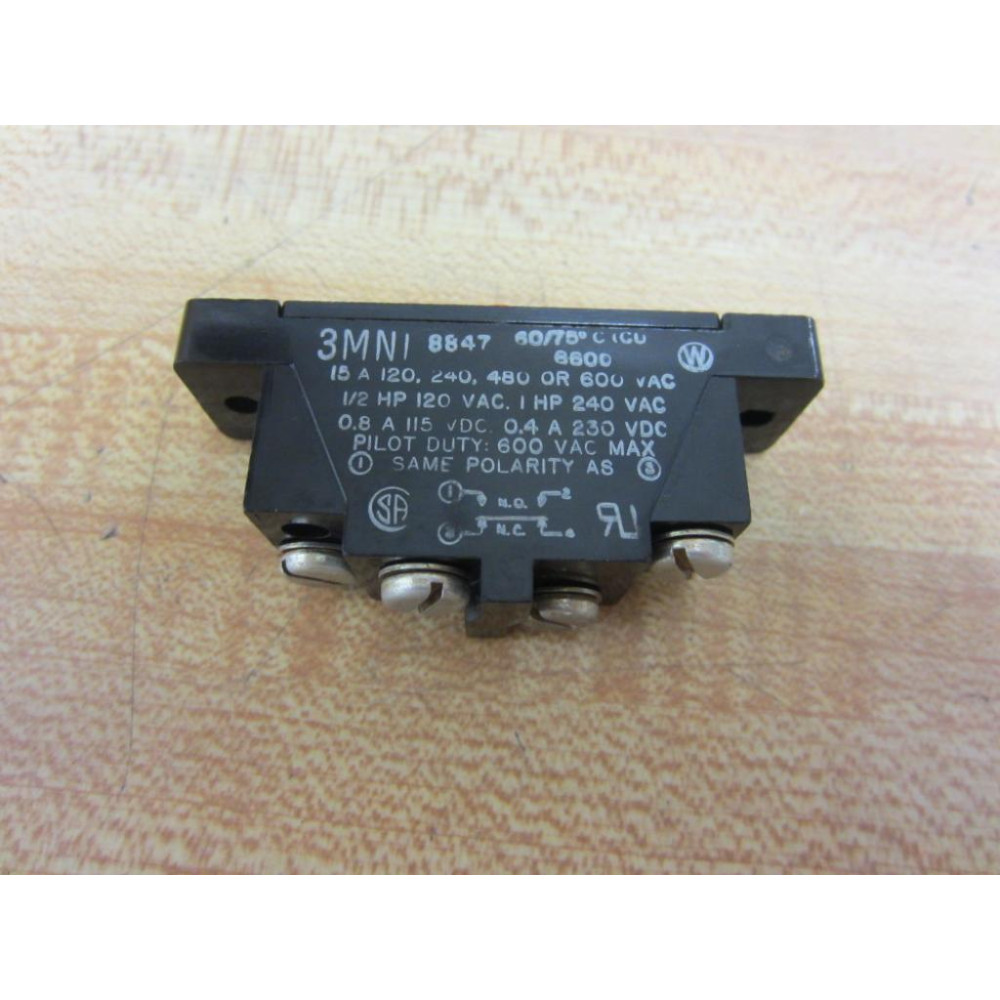 Micro Switch 3MN1 Actuator-Pin Plunger Switch Red Plunger - New No Box