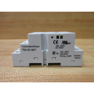 Automation Direct 750-3C-SKT Relay Socket 7503CSKT - Used