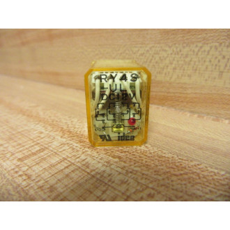 IDEC RY4S-UL-DC12V Relay RY4S-UL-12V DC Red LED 3A - New No Box