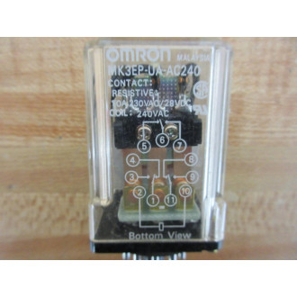 Omron MK3EP-UA-AC240 Relay MK3E-PUA-240VAC - Used