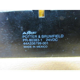 Potter & Brumfield PR-80383-1-24VDC AMF Relay 44A336799-01 - Used
