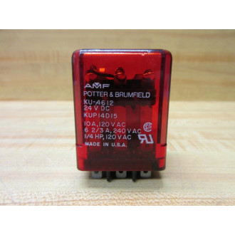Potter & Brumfield KU-4612-24V DC AMF Relay KUP14D15-24V DC - New No Box