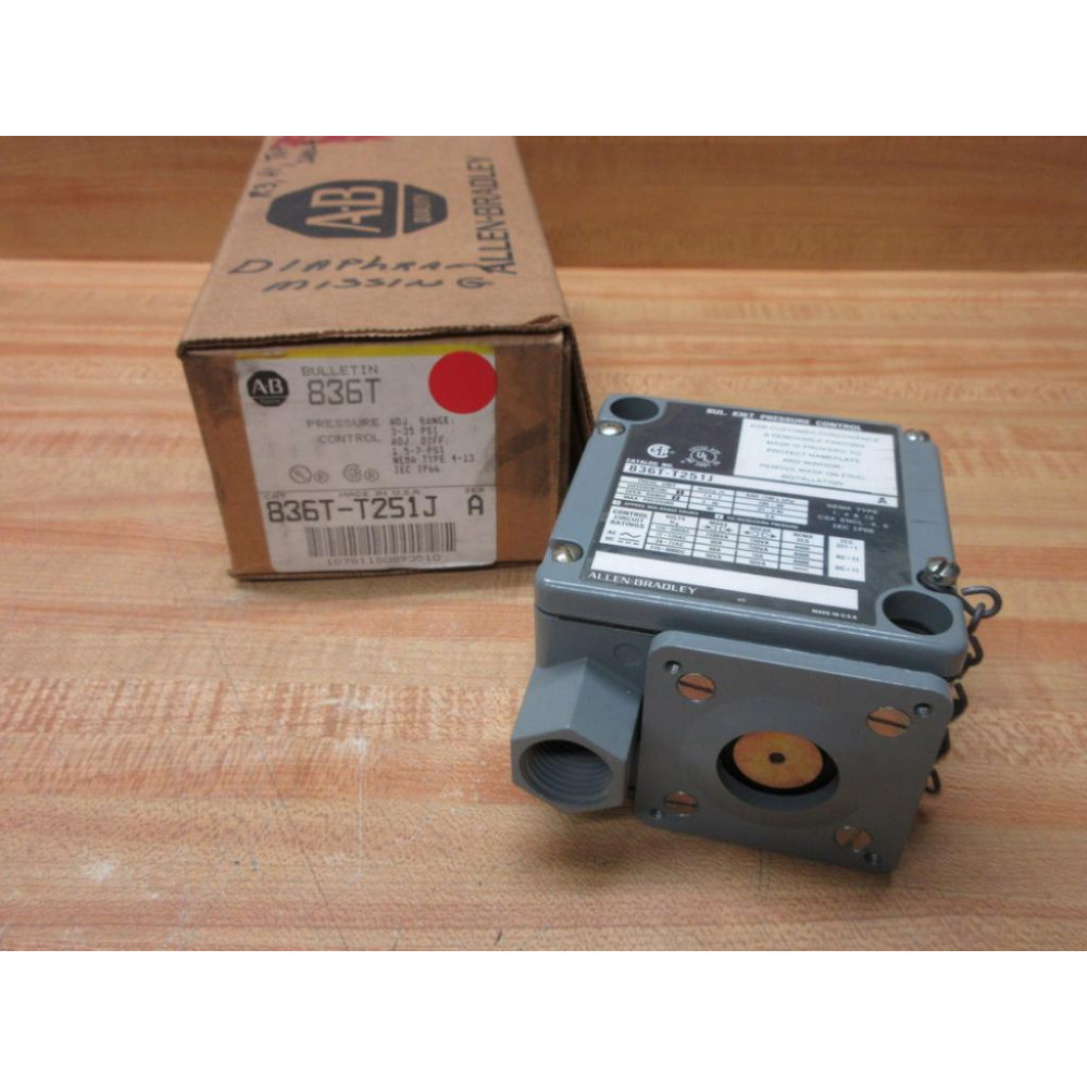 Allen Bradley 836T-T251J Pressure Control Series A WOut Bellows