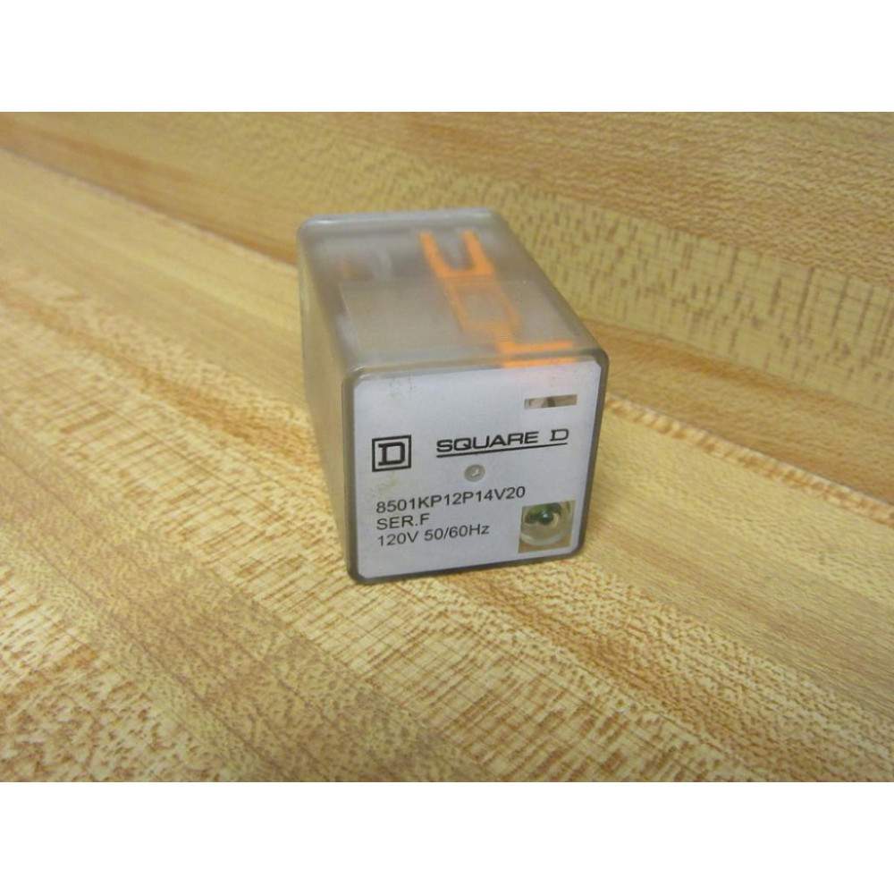 Square D 8501 KP12P14V20 Relay 8501KP12P14V20 Series F - Used