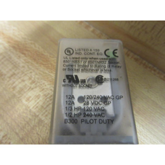 Square D 8501 KP12P14V20 Relay 8501KP12P14V20 Series F - Used
