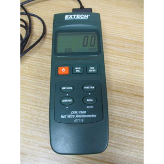 Extech 407119 CFMCMM Hot Wire Anemometer - New No Box