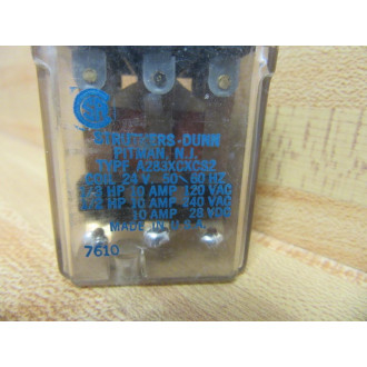 Struthers Dunn A283XCXCS2-AC24V Relay A283XCXCS2-24V AC - Used