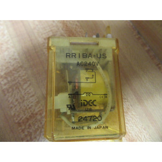 IDEC RRB1BA-US-AC240V Relay RR1BA-US-240V AC - Used