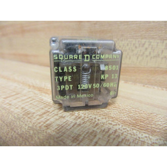 Square D 8501KP13 Relay 8501KP13-120V Series D - Used