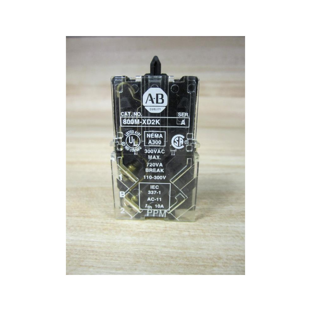 Allen Bradley 800M-XD2K Contact Block 800MXD2K - New No Box