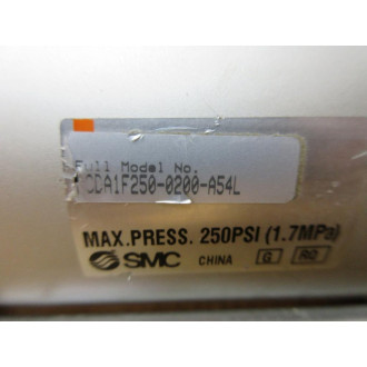 SMC NCDA1F250-0200-A54L Pneumatic Cylinder NCDA1F2500200A54L - New No Box