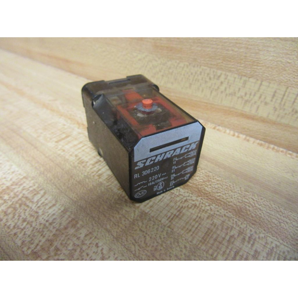 Schrack RL 306220-220V Relay RL 306220 220V - Used