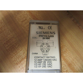 Siemens 3TX7112-1LC03 Relay 3TX7112-1LC03-24V DC - Used