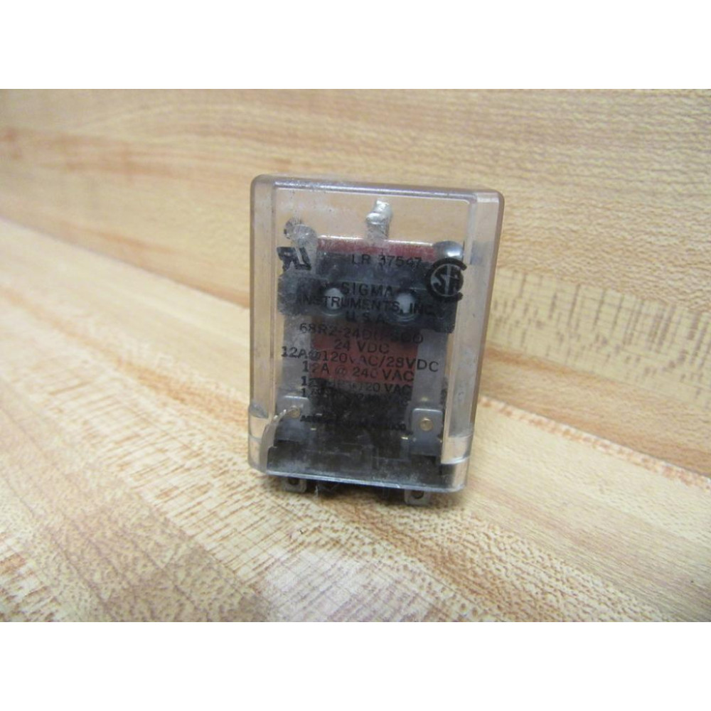 Sigma 28R2-24DC-SCO-24VDC Relay 68R2-24DC-SC0-24VDC - Used
