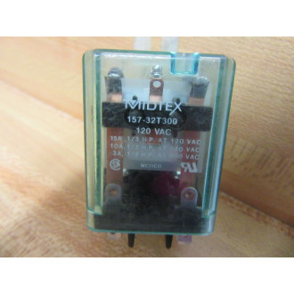 Midtex 157-32T300-120V AC Relay 157-32T300-120VAC - Used