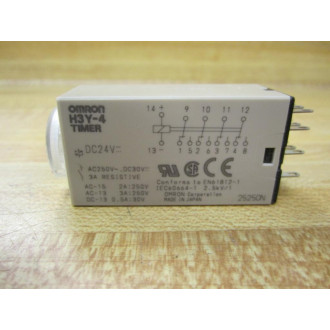 Omron H3Y-4 Timer H3Y4 Range: 0-60 SEC - New No Box