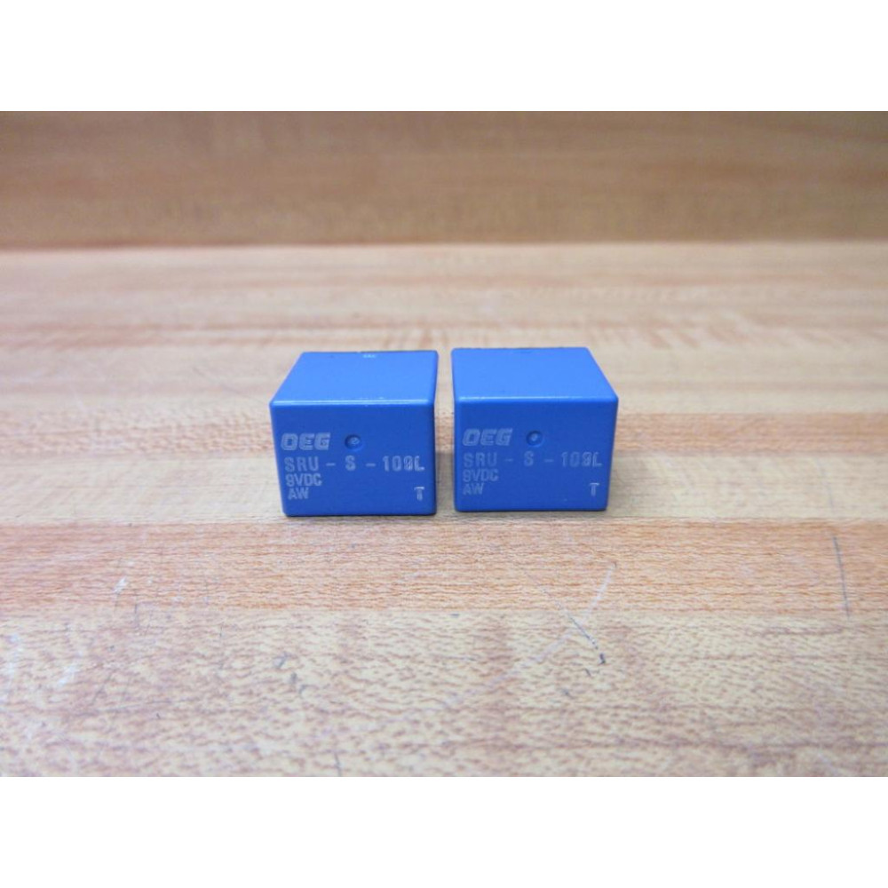 OEG SRU-S-109L-9V DC Relay SRU-S-109L (Pack of 2) - Used