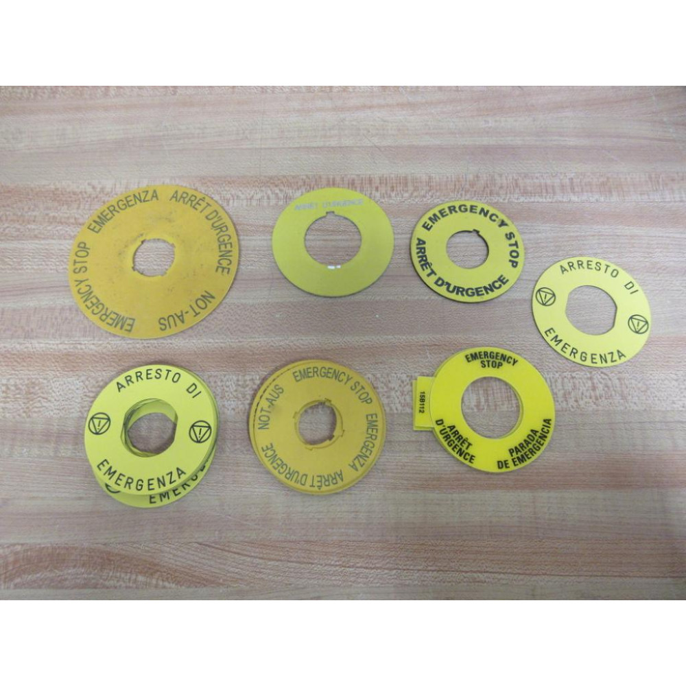 Legend 800E-STOP Emergency Stop Plate 800ESTOP (Pack of 20) - Used