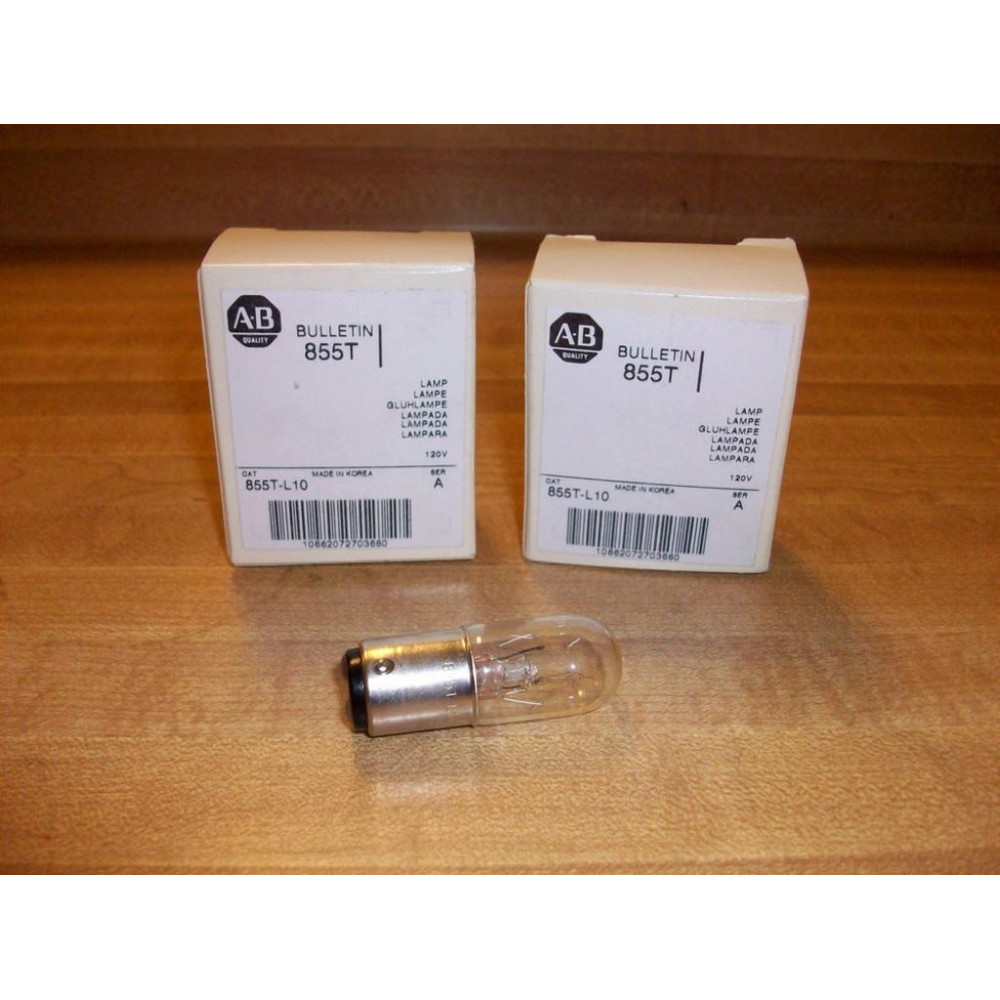 Allen Bradley 855T-L10 Miniature Lamp 855TL10 (Pack of 2)