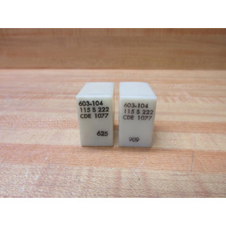 Cornell Dubilier 603-104 CDE Relay 115S222 - Used