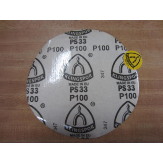 Klingspor 033P100C-20000T PS33 P100 8" Sanding Disc (Pack of 14) - New No Box