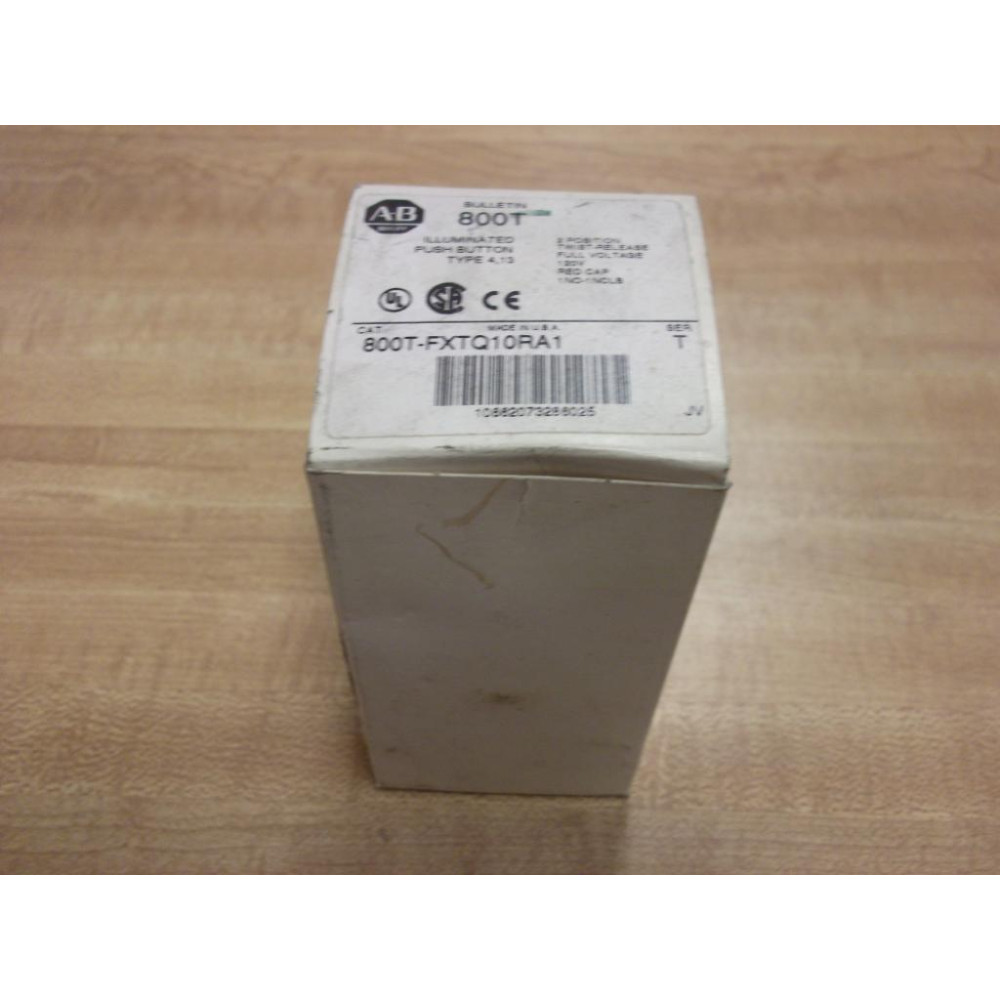 Allen Bradley 800T-FXTQ10RA1 Push Button EMPTY BOX ONLY!