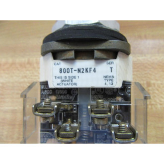 Allen Bradley 800T-N2KF4 Selector Switch 800TN2KF4 - Used