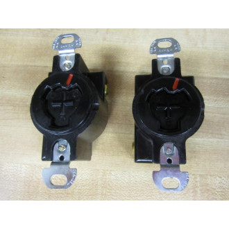 Arrow Hart GL20443 Power Lock Receptacle 10A250VDC (Pack of 2) - Used