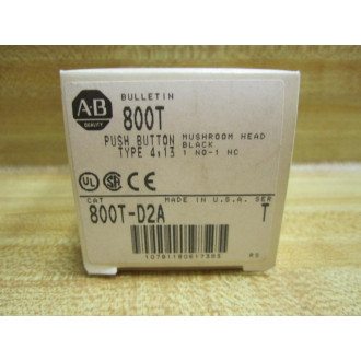 Allen Bradley 800T-D2A Push Button Switch 800TD2A Series T