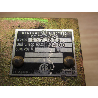 General Electric IC2800-11708T2 Contactor - Used