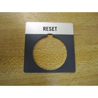 Allen Bradley 800T-X538 Legend Plate (Reset) (Pack of 10) - New No Box