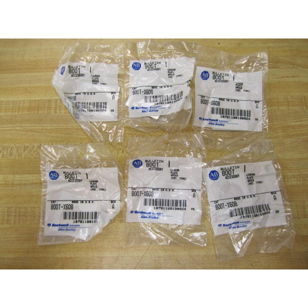 Allen Bradley 800T-X608 Legend Plate (Speed) Series A (Pack of 6)