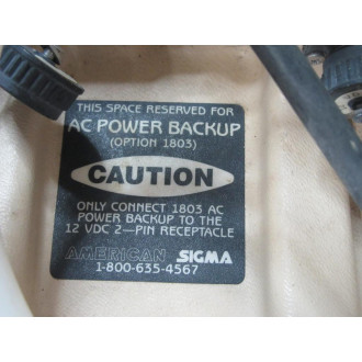 American Sigma Model 3000 Wastewater Monitoring System Model 3000 - Used