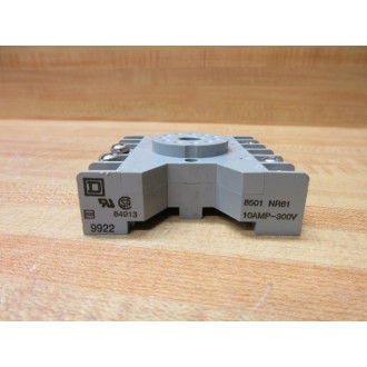 Square D 8501-NR61 Relay Socket 8501NR61 (Pack of 2) - Used