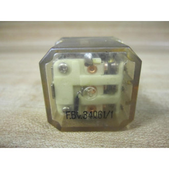 Fujitsu F.BV.34 611 Relay 100VAC F.BV.34I611 Cracked Housing - Used