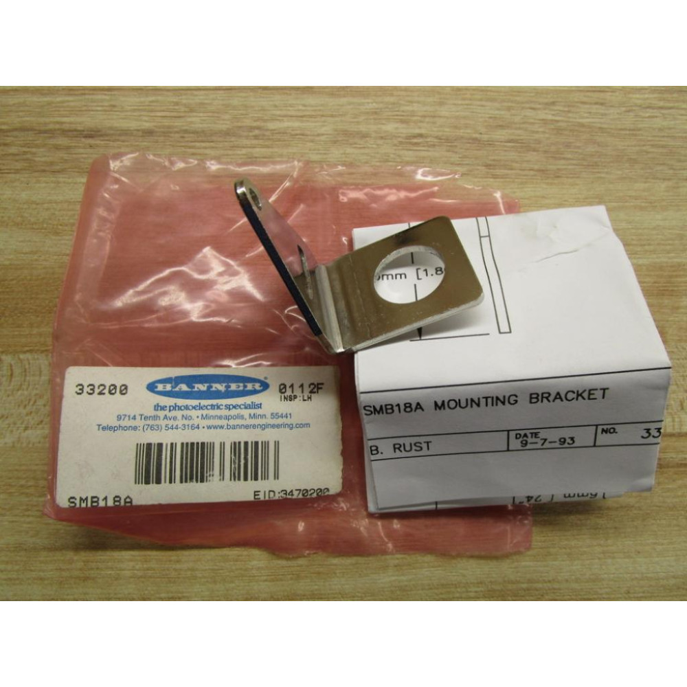 Banner SMB18A Mounting Bracket 33200 0403f (Pack of 2)
