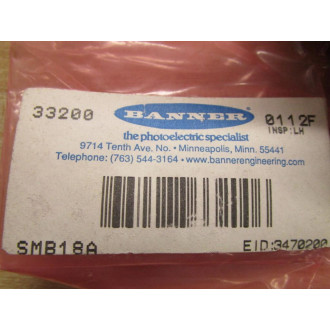 Banner SMB18A Mounting Bracket 33200 0403f (Pack of 2)