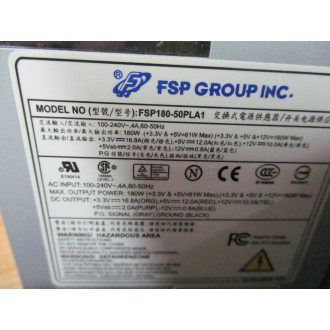FSP Group FSP180-50PLA1 Switching Power Supply W Fan Unit - New No Box