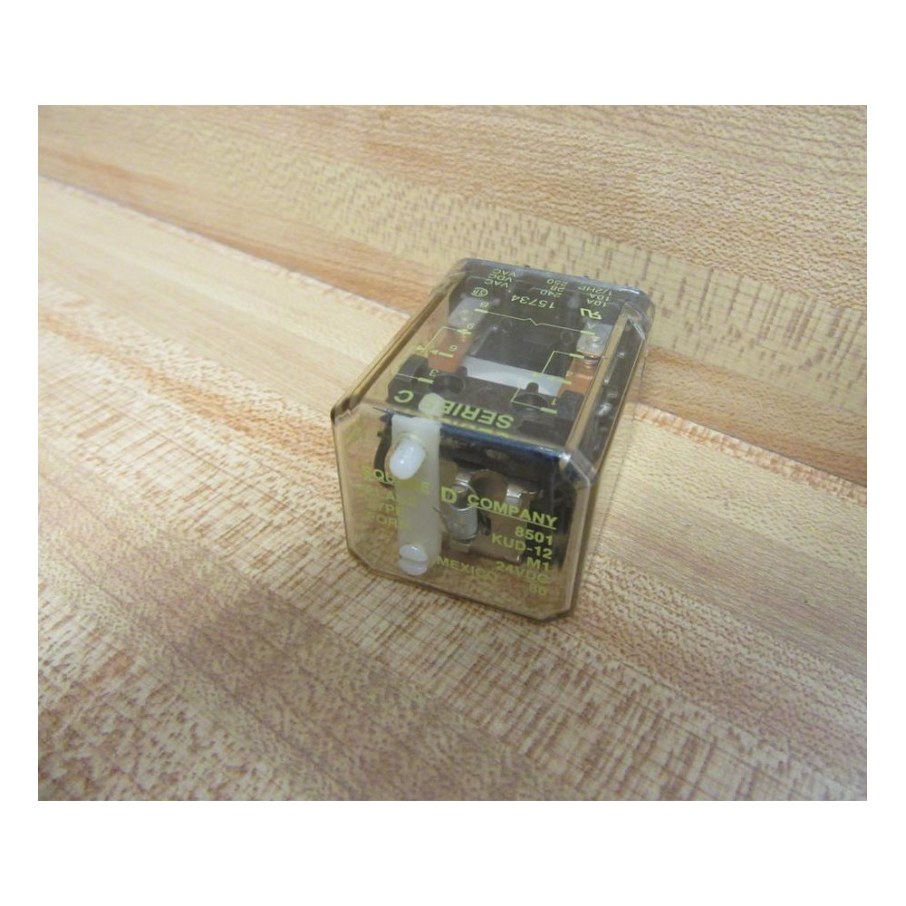 Square D 8501-KUD-12-M1-24VDC Relay 8501KUD12M124VDC Series C - Used