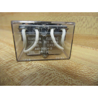 Guardian Electric A410-365634-13 Relay A41036563413 24VDC Cont 13A - Used