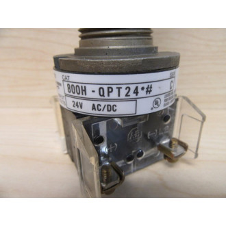 Allen Bradley 800H-QPT24 Pilot Light Red 800H-QPT24R - New No Box