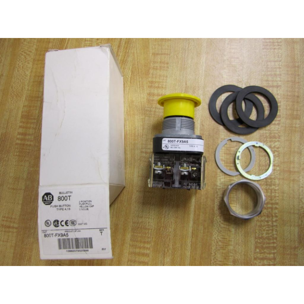 Allen Bradley 800T-FX9A5 Push Button W2  800T-XD4