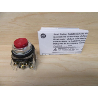 Allen Bradley 800T-B6B Push Button 800TB6B W800T-XA (2) - New No Box