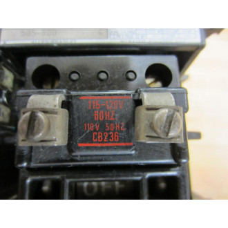 Allen Bradley 505-BOD Reversing Starter 505-B0D W42185-800-01 - Used