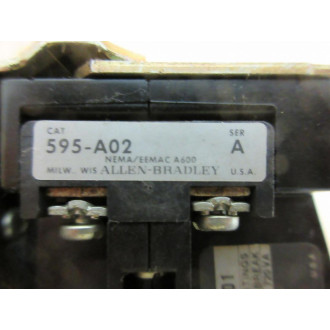 Allen Bradley 509-BOD Starter 509B0D w595A,42185-800-01,595A02 - Used