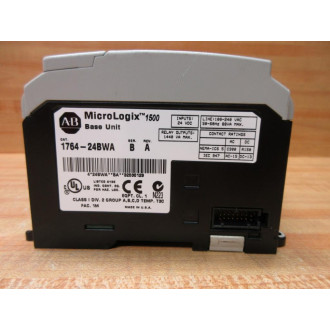 Allen Bradley 1764-24BWA MicroLogix 1500 Base Unit WOut Cover - Used