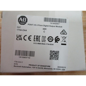 Allen Bradley 1734-OA4 Output Module1734-0A4 Ser.C