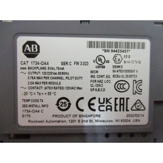 Allen Bradley 1734-OA4 Output Module1734-0A4 Ser.C